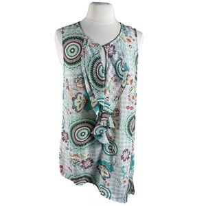 DR2 Asymmetrical hem blouse sleeveless